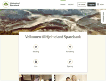 Tablet Screenshot of hjelmeland-sparebank.no